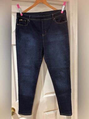 DG2 by Diane Gilman Pull On Comfort Waist Stretch Jeans Plus Size 1X NWOT